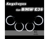 Ангельские глазки Galaxy для BMW 3 E36, 7 E38, 5 E39, 3 E46 с линзой